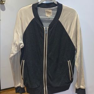 Chaser Stadium Sweatshirt Bomber Jacket Size M